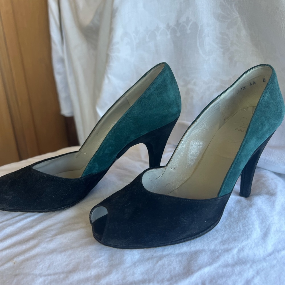 Christian Dior Souliers Vintage Colorblock Pumps - Picture 3 of 9